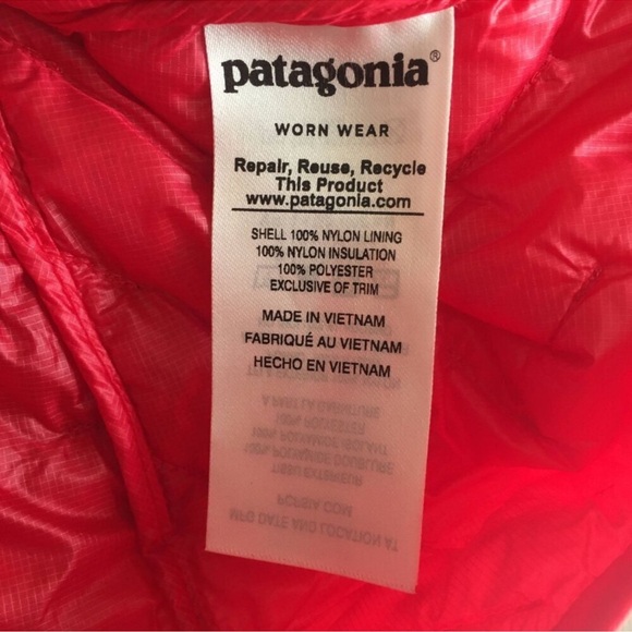Patagonia Micro Puff Insulated Quilted Puffer Vest Red Women's Size Large - Picture 6 of 6